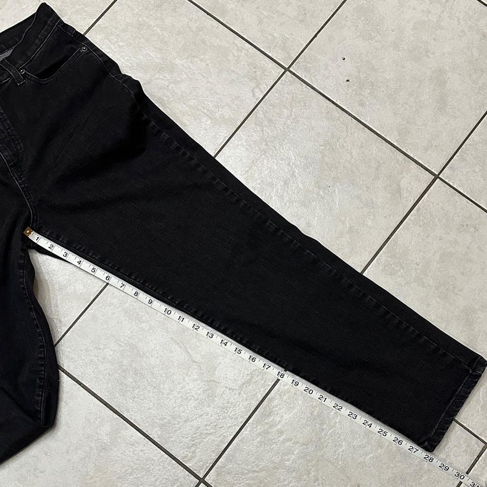 YOGA JEANS Y2K Women's Black Retro High Rise Jeans, made in Canada 31x28 - Picture 6 of 11